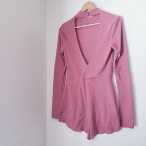 Urban Outfitters Salmon Sweater Romper